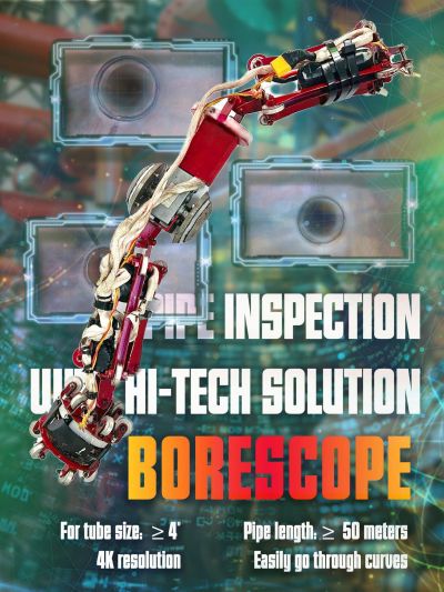 HI-INSPECTION: 4” INPIPE INSPECTION BY ROBOT, 20” INSPECTION BY ROBOT, MAGG HD 903MM, MAGGHD 302MM
